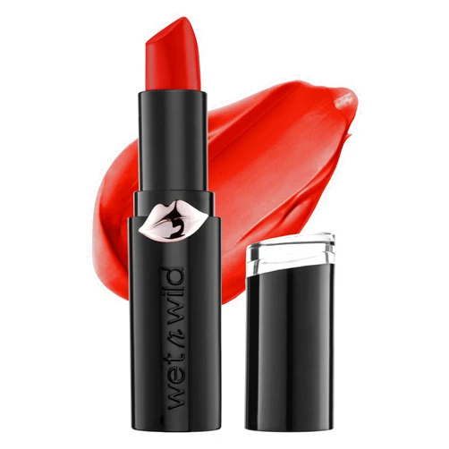 wet n wild Mega Last Matte Lip Color, Semi Matte Hyaluronic Acid Infused, Long Lasting Full Coverage for a Nourishing Pout, Cruelty-Free & Vegan - Red Velvet