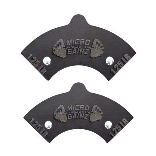 MICRO GAINZ GAIN MUSCLE 1LB AT A TIME Micro Gainz 1.25LB Magnetic Weight Attachment for Nuobell Style Adjustable Dumbbells, Choose 2 or 4 Piece Magnetic Weight Plates, Ideal for Micro Loading Dumbbells, Made in USA