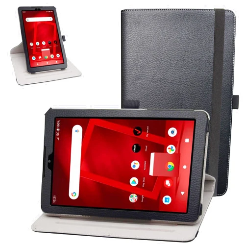 Bige for Orbic Tab8 5G Rotating Case,360 Degree Rotary Stand with Cute Pattern Cover for Orbic Tab8 5G Verizon/Orbic Tab8 5G UW 8-inch Tablet,Black