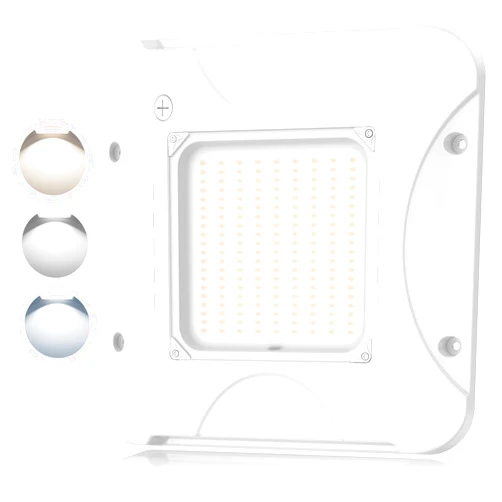 ORRGENA LED Canopy Lights 150W/120W/90W Adjustable, 5700K/5000K/4500K Adjustable, ETL&DLC Listed Square Canopy Lights 16” x 16, IP65 Waterproof Canopy Lights AC100-277V for Gas Station