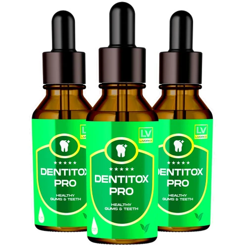 LIVORKA 3 Pack - Dentitox - Dentitox Pro Drops for Teeth and Gums 3 Bottle for 90 Days, Dentitox Pro Healthy Gums Teeth, Dentitox Drops, Dentitoxpro for Gums and Teeth, Dentitox Gum Drops.