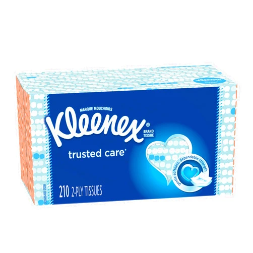 Kleenex Trusted Care Facial Tissues, 18 Flat Boxes, 210 Tissues per Box (3,780 Tissues Total)