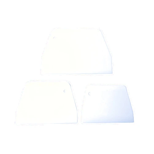 CADEVED Set of 3 Cake Scrapers and Smoother Tools for Cake Decorating, Dough & Bowl Scrapers Plastic Icing Smoothers Dough Cutters Bench Scrapers