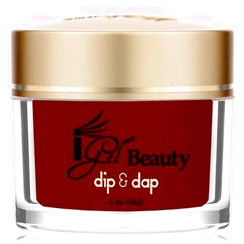IGel Beauty iGel - 100% Pure Nail Acrylic/ Dipping Powder - Dip & Dap Collection (DD034 - Dark Crimson)