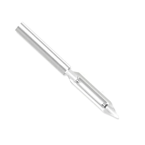 Rada Cutlery Vegetable Peeler Stainless Steel Blade with Aluminum Made in The USA, 7-1/4 Inches, 8, Silver Handle