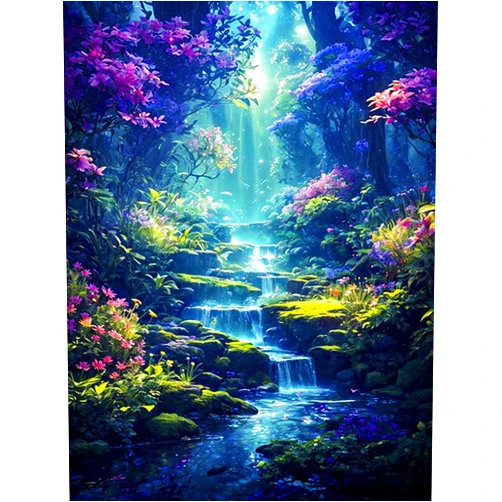 Meothan Diamond Painting Kits for Adults DIY Forest Diamond Art Kits Full Drill Landscape Diamond Painting Kits for Gift Wall Decor and Relaxation Gem Arts Kits 12x16 inch