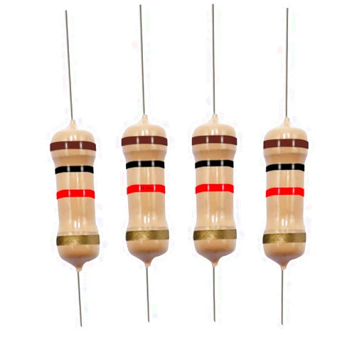California JOS 1K Ohm Carbon Film Single Fixed Resistor 1/2 W (0.5 Watts) 5% Tolerance, (1K R, 1K ohm, 1K Ω) Resistor (40 Pack)