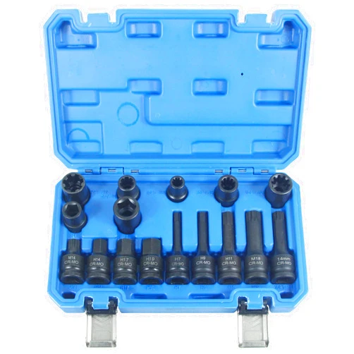 TradeINArt 16pcs Impact Brake Caliper Special Socket Set 1/2