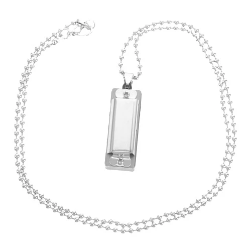 BESPORTBLE Harmonica Necklace with Playable Pendant Unique Musical Accessory for Music Lovers Distinctive Craftsmanship and Durable Design present for Adults and Harp Pendant Jewelry