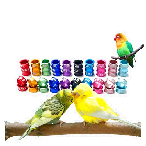 Gerrit 50/100/150/200 Pieces Pigeon Foot Ring Bird Leg Band homing Pigeon Leg Band Bird Foot Ring Pigeon Leg Ring Aluminum 150pc Mixed colors4.0mm