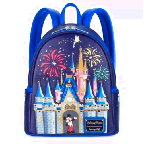 Loungefly Disney Parks Mini Backpack - Mickey At Cinderella Castle - Walt Disney World