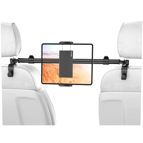 Tryone Car Tablet Holder Mount for iPad: Headrest Tablet Stand for Car Back Seat Compatible with iPad Pro Air Mini | Galaxy Tab | Kindle Fire HD | Switch OLED or Other 4.7-12.9