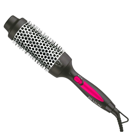 REVLON Perfect Match Hot Styler - Heated Blowout Brush to Style and Extend Blowouts, Hot Brush for Curls, Body, and Volume, Reduces Frizz and Boosts Shine