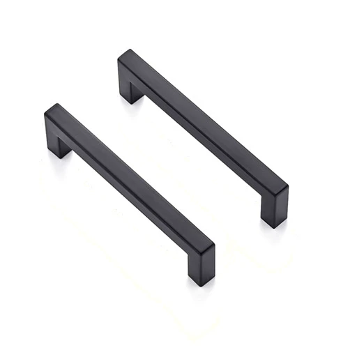 Ravinte 50 Pack 5 Inch Kitchen Square Cabinet Handles Matte Black Cabinet Pulls Black Drawer Pulls Kitchen Cabinet Hardware Kitchen Handles for Cabinets Cupboard Handles Drawer Handles