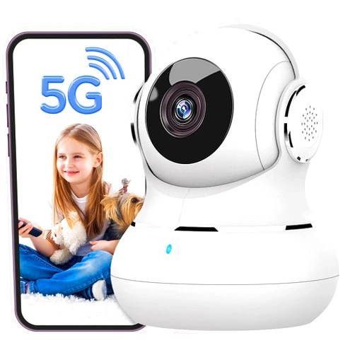 litokam 5MP Indoor Security Camera, 5G/2.4G WiFi Home Security Camera with Phone App, Pet Camera for Baby Monitor with AI Motion Detection & 2-Way Audio, Night Vision, Compatible with Onvif/NVR/Alexa