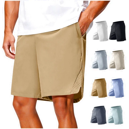 FOCLMP Plus Size Running Shorts Men Quick Dry Elastic Waist Basketball Gym Half Pants Lightweight Moisture Wicking Activewear