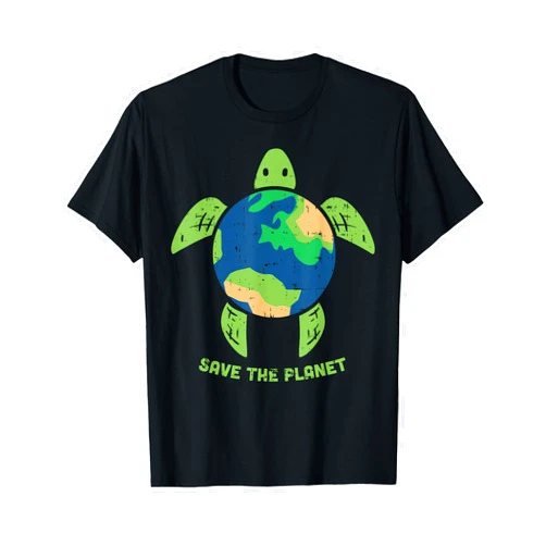 Earth Day Shirt Save Eco Pro Environment Gift Save The Planet Earth Day Environment Turtle Recycle Ocean T-Shirt