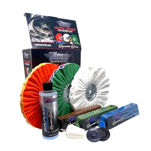 Zephyr - Ultra Shine Forged Wheels Aluminum Polishing Kit - Aluminum Wheel Polisher - Stainless Steel & Metal Polishing Kit Made for Semi & Lifted Trucks, Billet Parts, & More