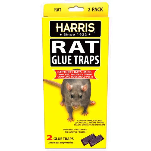 Harris Rat Glue Traps, Fully Disposable (2-Pack)
