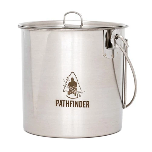 The Pathfinder School Stainless Steel Bush Pot and Lid Set