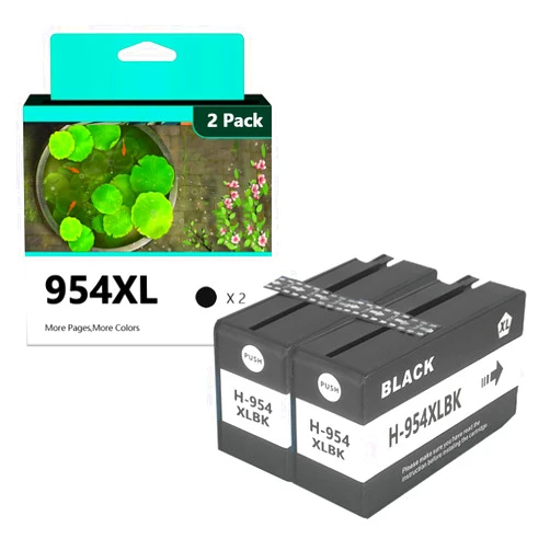 AZIZAT 954XL Ink Cartridges Compatible for HP 954 954XL Ink Cartridge for HP OfficeJet Pro 7720 7730 7740 8210 8218 8710 8715 8718 8720 8725 8728 8730 8740 Printers 2 Black