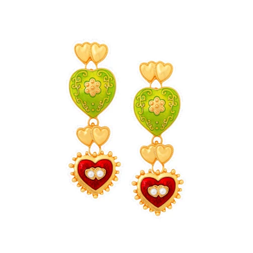 OJERRY Statement Byzantine Medieval Chunky Cluster Dangle Earrings for Women Dangly Dangling Things Jewelry Accessories Romantic Cool Gifts for Her Women in Their 30s