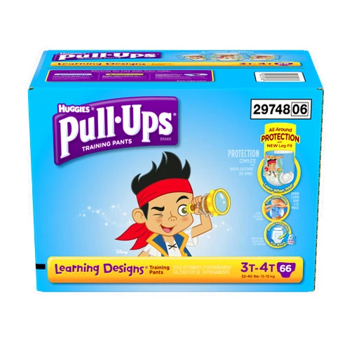 Pull-Ups Training Pants with Learning Designs for Boys, 3T-4T, 66 Count (Packaging May Vary)