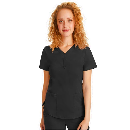 Healing Hands Jane Scrub Top for Women with Y-Neck, Pockets & Stretch 2167