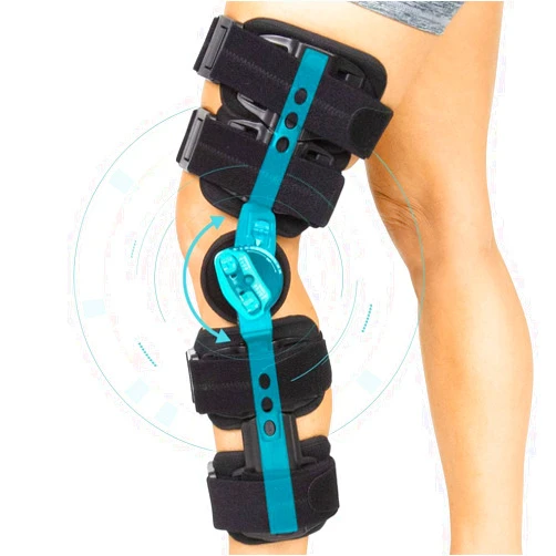 Vive ROM Knee Brace - Hinged Immobilizer for ACL, MCL and PCL Injury - Orthosis Stabilizer for Women and Men - Adjustable Recovery Support for Orthopedic Rehab, Post Op, Meniscus Tear, Right, Left Leg