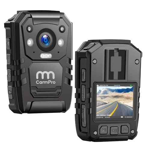 MM CAMMPRO CammPro I826 1296P HD Police Body Camera,128G Memory,Waterproof Body Worn Camera,Premium Portable Body Camera with Audio Recording Wearable,Night Vision,GPS for Law Enforcement