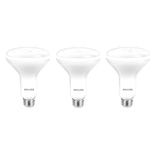 Philips LED Dimmable BR30 Light Bulb: 650-Lumen, 5000-Kelvin, 9-Watt (65-Watt Equivalent), E26 Base, Daylight, 3-Pack