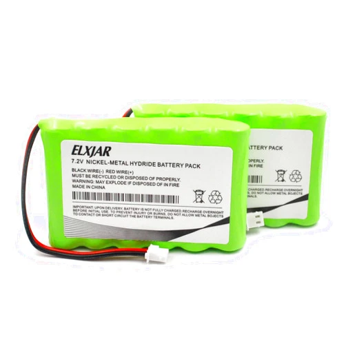 Elxjarcell (2-Pack) 7.2V AA 1500mAh Ni-MH Battery Compatible with Honeywell Intrusion 300-06868 TSS Keypad, 8DLLKP500 8DLTSSCBASE1 8DLWLTP100 WLTP100 LKP500