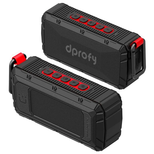 Dprofy 2Pcs Pro Portable Magnetic Bluetooth Golf Speaker Wireless Waterproof IPX6/Shockproof - 3rd Generation Magnetic Golf Speakers for Golf Cart 24 Hour Playtime (2Pcs with TWS & SD Card Function)