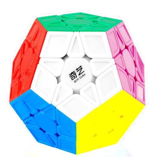 Coogam Qiyi Megaminx Cube Sculpted Stickerless 3x3 Pentagonal Dodecahedron Speed Cube Puzzle Toy (Qiheng S Version)