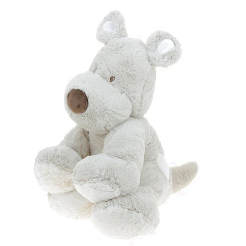 Teddykompaniet Teddy Cream XL Plush Dog | Grey