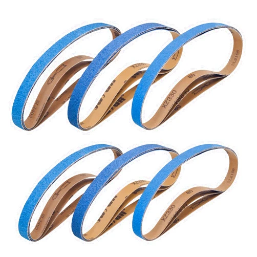 SHUTTLE GENIUS 15 Pcs 1 x 30 Inch Sanding Belts, 1x30 Zirconia Sanding Belts, 3 Each of 40/60/80/100/120 Assorted Grits Sander Belts for Belt Sander