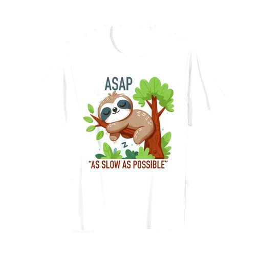 ASAP As slow as possible funny Sloth Gifts-for ASAP As slow as possible funny Sloth wild animal zoo lover T-Shirt
