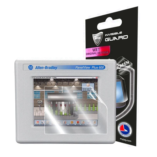 IPG For Allen Bradley PanelView Plus 6 600 COMPACT Graphic Terminals (600 Grayscale - 600 Color) SCREEN Protector Hydrogel Invisible Touch Screen Sensitive Ultra HD Clear Film Anti Scratch Skin Guard - Smooth / Self-Healing / Bubble -Free Screen for 600 Compact