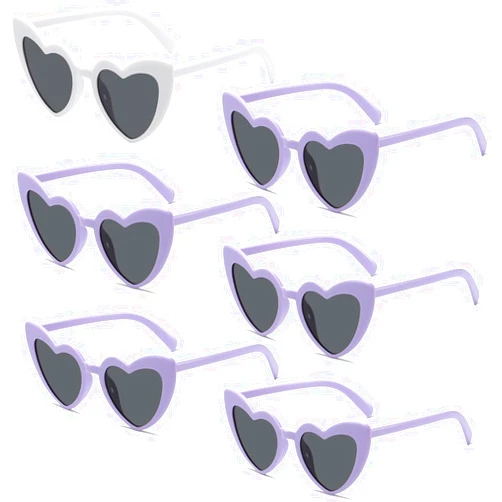 Dwenarry Bachelorette Party Favors Heart Sunglasses Bridesmaid Proposal Gifts Bride Tribe Shades Set