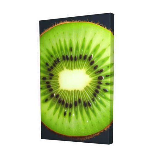 Dwrepo Wall Art Decorations Canvas Artwork Kiwi Slice Prints Wall Decor Paintings Modern Home Decorations Ready to Hang For Living Room Bedroom 18x12in