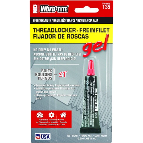 Vibra-TITE 13506BC Permanent Strength Gel Anaerobic Threadlocker