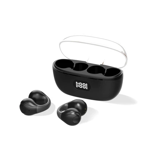 British General Wireless Headphones,Wireless Ear Clip Bone Conduction Earphones Bluetooth 5.3 for Android Samsung,Small Open Ear Earbuds IPX7 Waterproof Mini Open Ear Headsets for Running Cycling Workout, JS352