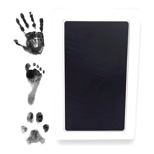 Tiny Gifts Clean Touch Ink Pad for Baby Handprints and Footprints – Inkless Infant Hand & Foot Stamp – Safe for Babies, Doesn’t Touch Skin – Perfect Family Memory or Gift – Black Print Kit by Tiny Gifts