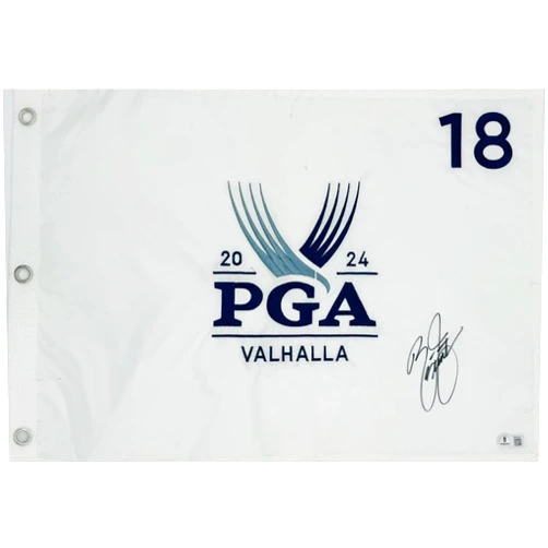 Generic RICKIE FOWLER SIGNED 2024 PGA CHAMPIONSHIP EMBROIDERED GOLF PIN FLAG VALHALLA US OPEN AUTOGRAPH BAS K68