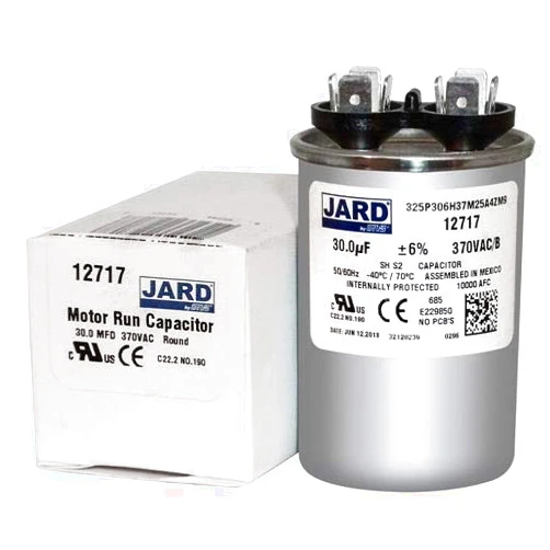Mars Motor Run Capacitor Round 30 uf MFD 370 Volt VAC 12717 (Original Version)