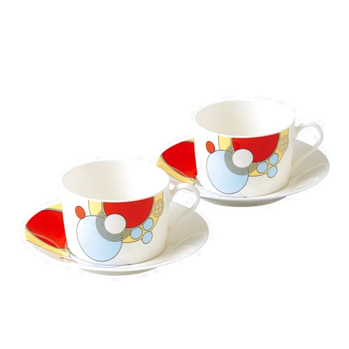 Noritake P97282/4614 Cup & Saucer (Pair) (COFFEE TEA COFFEE) 185cc Frank Lloyd Wright Imperial 2 Guests Bone China