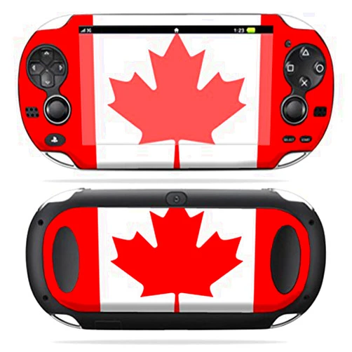 MIGHTY SKINS MightySkins Skin Compatible with PS Vita PSVITA Playstation Vita Portable wrap Sticker Skins Canadian Pride