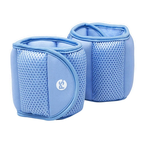 POPSUGAR Soft Wrist and Ankle Weights, 2 x 2 lb (Periwinkle) Wearable Weights, Strengthens, Tones & Sculpts, Adjustable Ankle Weights for Work from Home Fitness, Gym Accessories for Women & Men