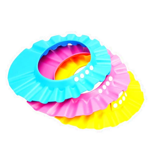 SUNTRADE Shampoo Shower Bathing Protection Bath Cap Adjustable Visor Hat for Toddler, Baby, Kids, Children,Set of 3