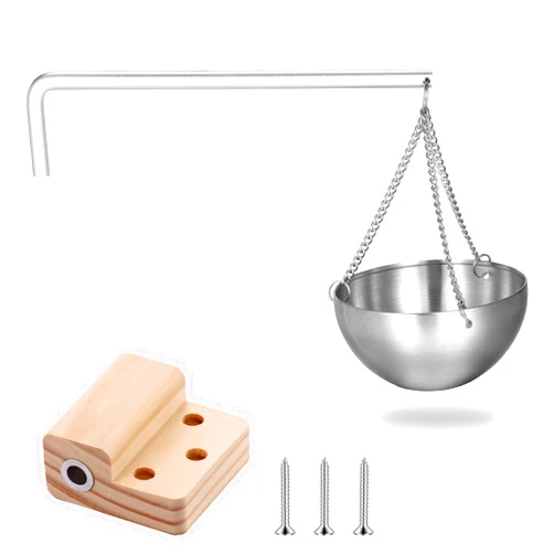 LCZNXJJY Sauna Essential Oil Holder Stainless Steel Sauna Oil Cup, Sauna Aromatherapy Bowl, Fragrance Diffuser Bowl Sauna Accessories for Auna Rooms, Spa Centers, Beauty Salons
